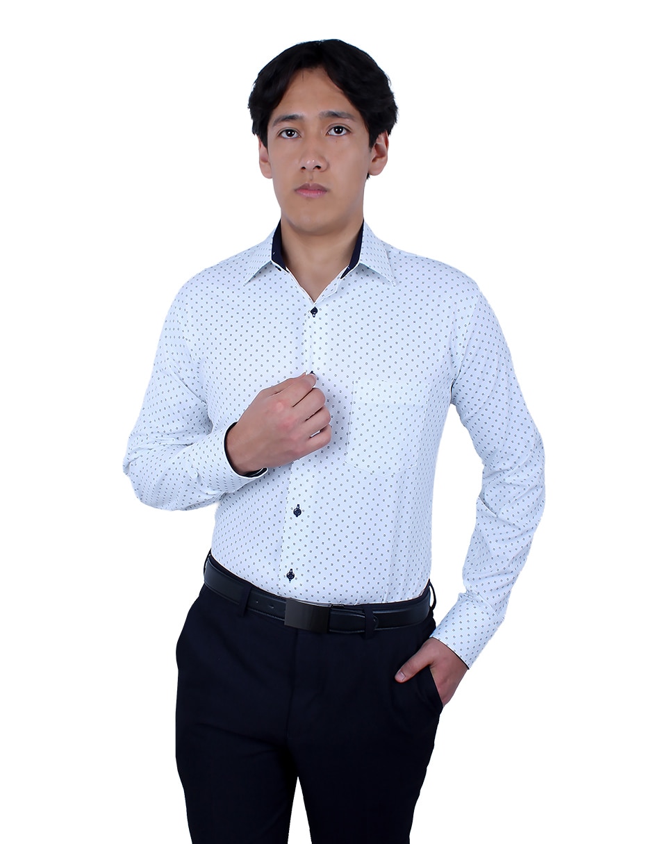 Camisa de vestir manga larga para hombre