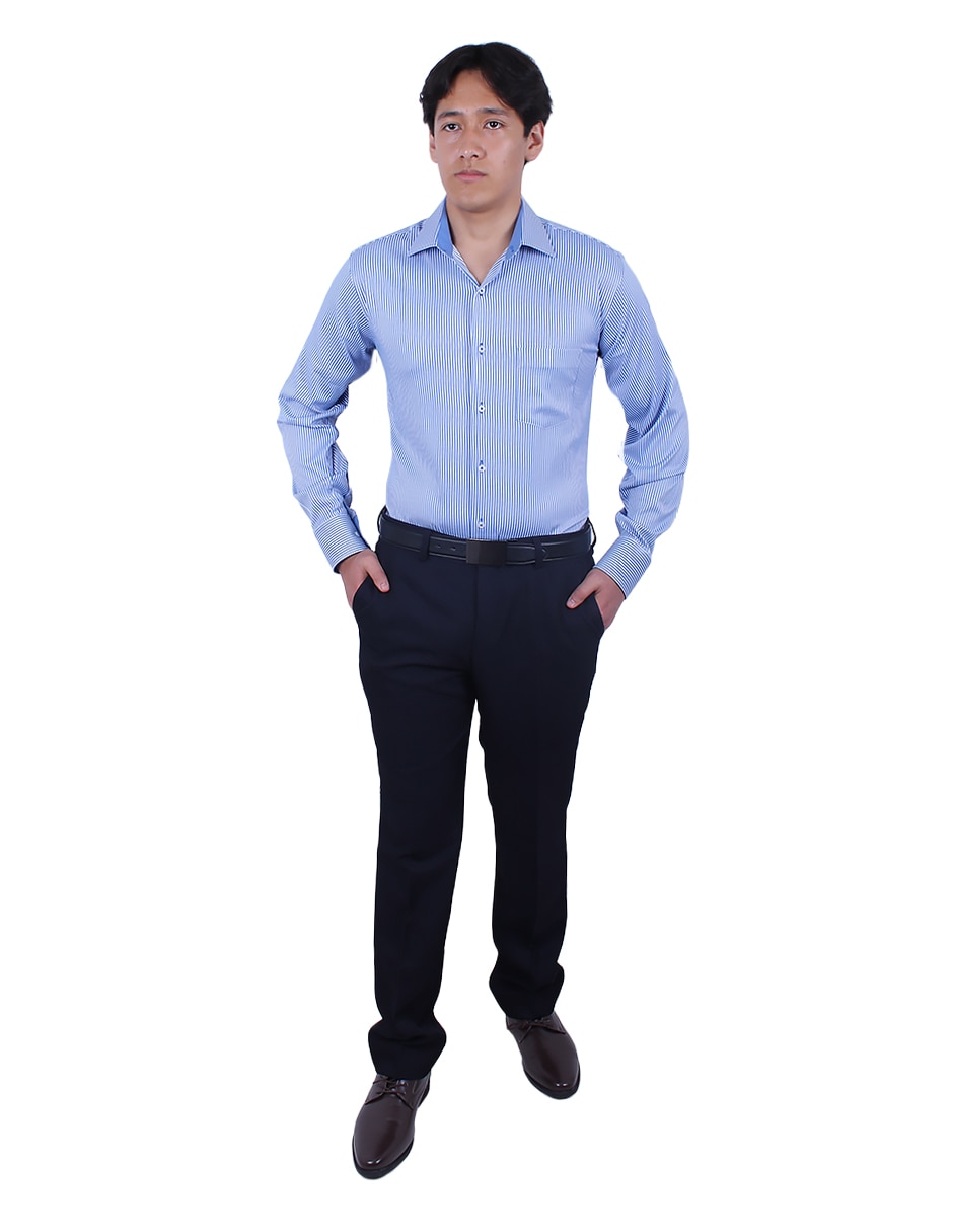 Camisa de vestir manga larga para hombre 3