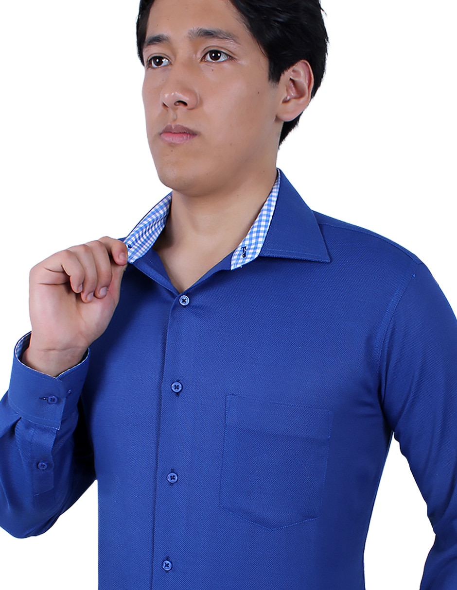 Camisa de vestir manga larga para hombre 4