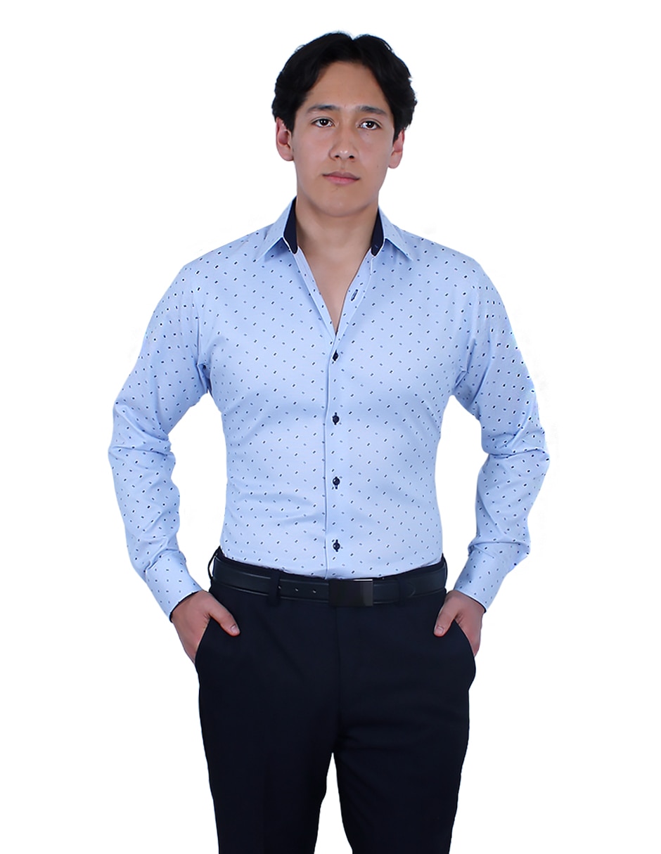 Camisa de vestir manga larga para hombre Camisa de vestir manga larga para hombre