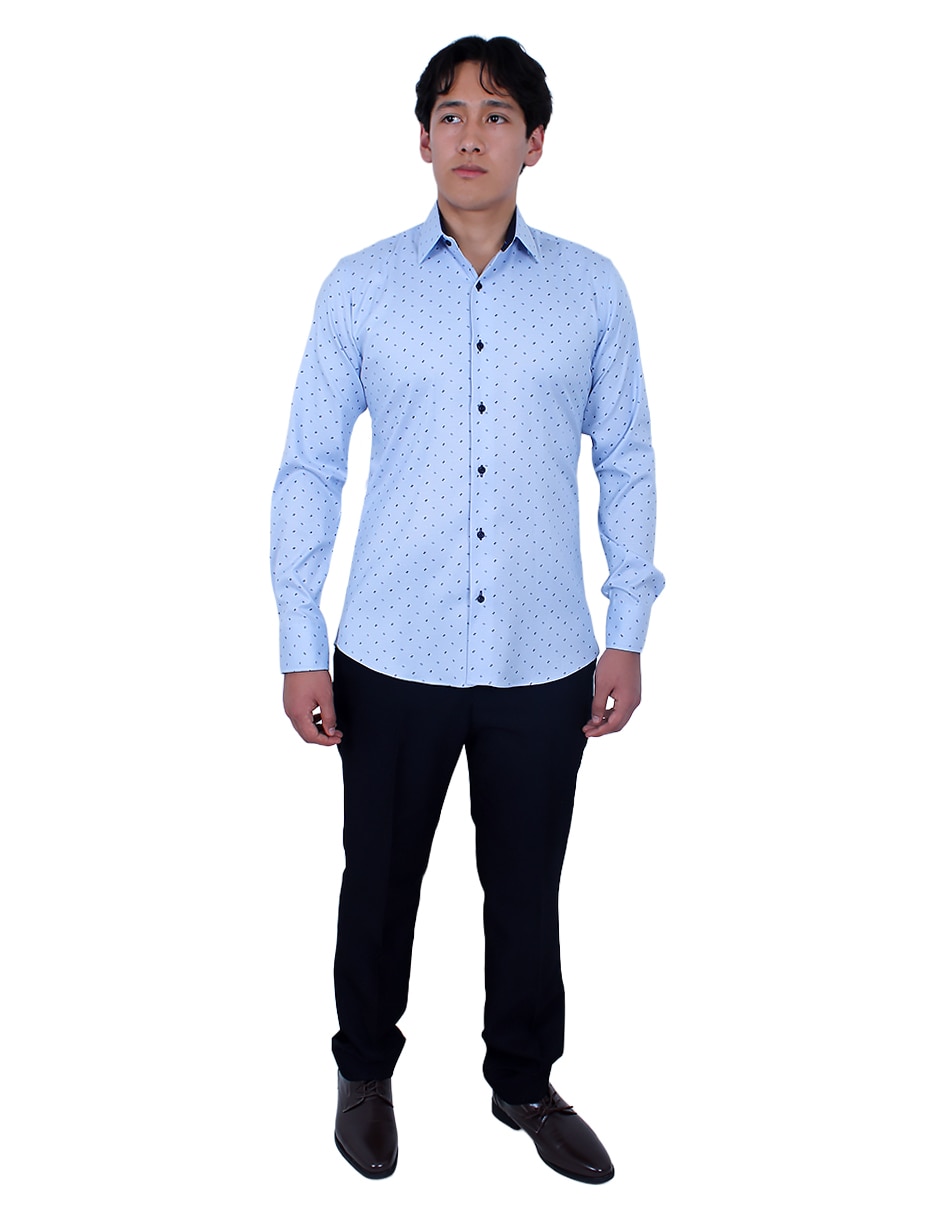 Camisa de vestir manga larga para hombre 2