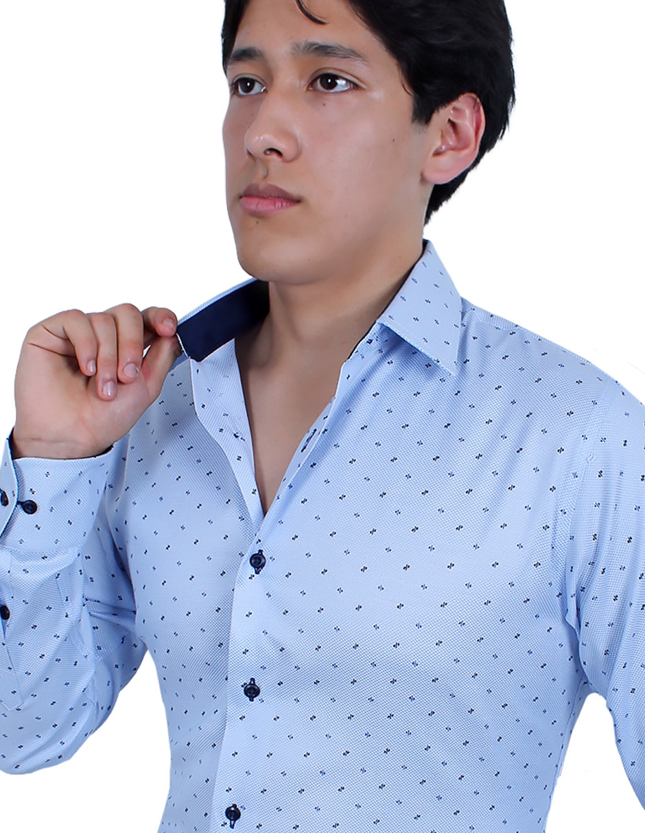 Camisa de vestir manga larga para hombre 4