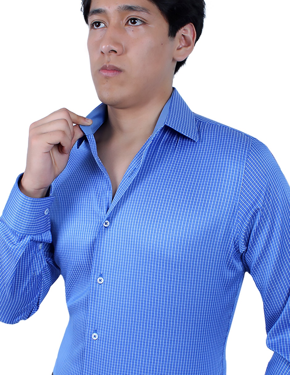 Camisa de vestir manga larga para hombre 4