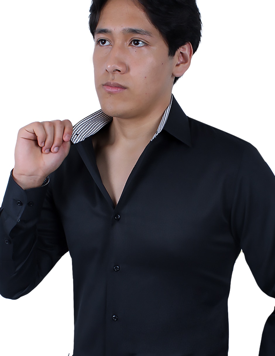 Camisa de vestir manga larga para hombre 4