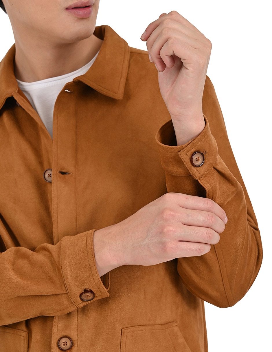 Sobrecamisa casual manga larga para hombre 5