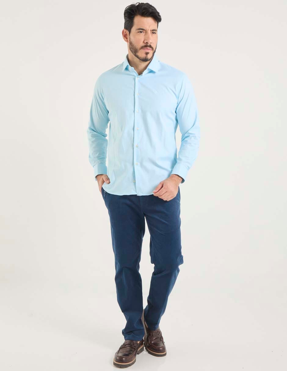 Camisa casual manga larga para hombre 3