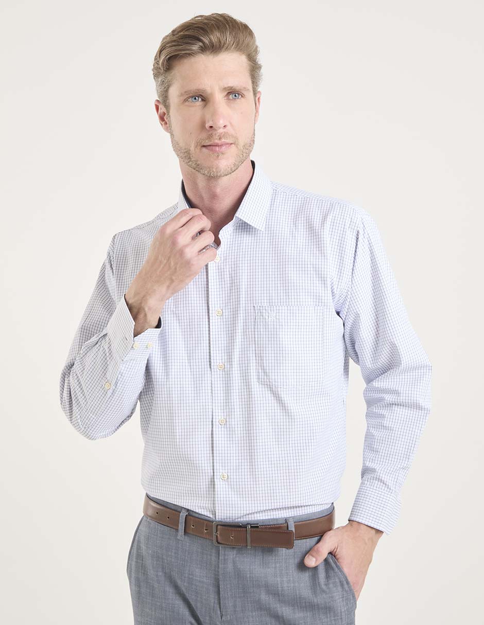 Camisa de vestir manga larga para hombre
