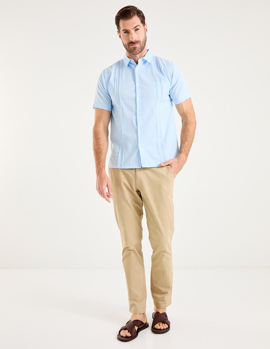 Camisa casual de algodón manga corta para hombre 3