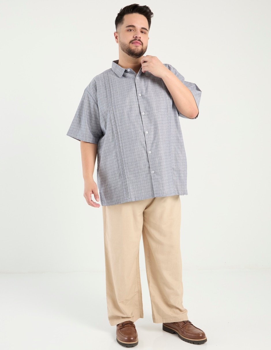Camisa casual manga al codo para hombre 3