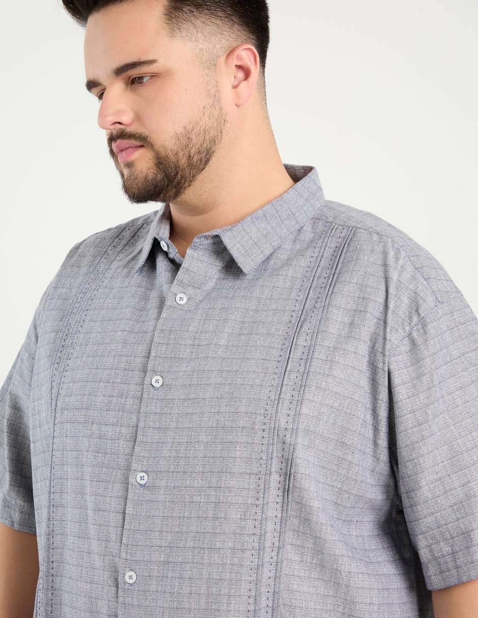 Camisa casual manga al codo para hombre 4
