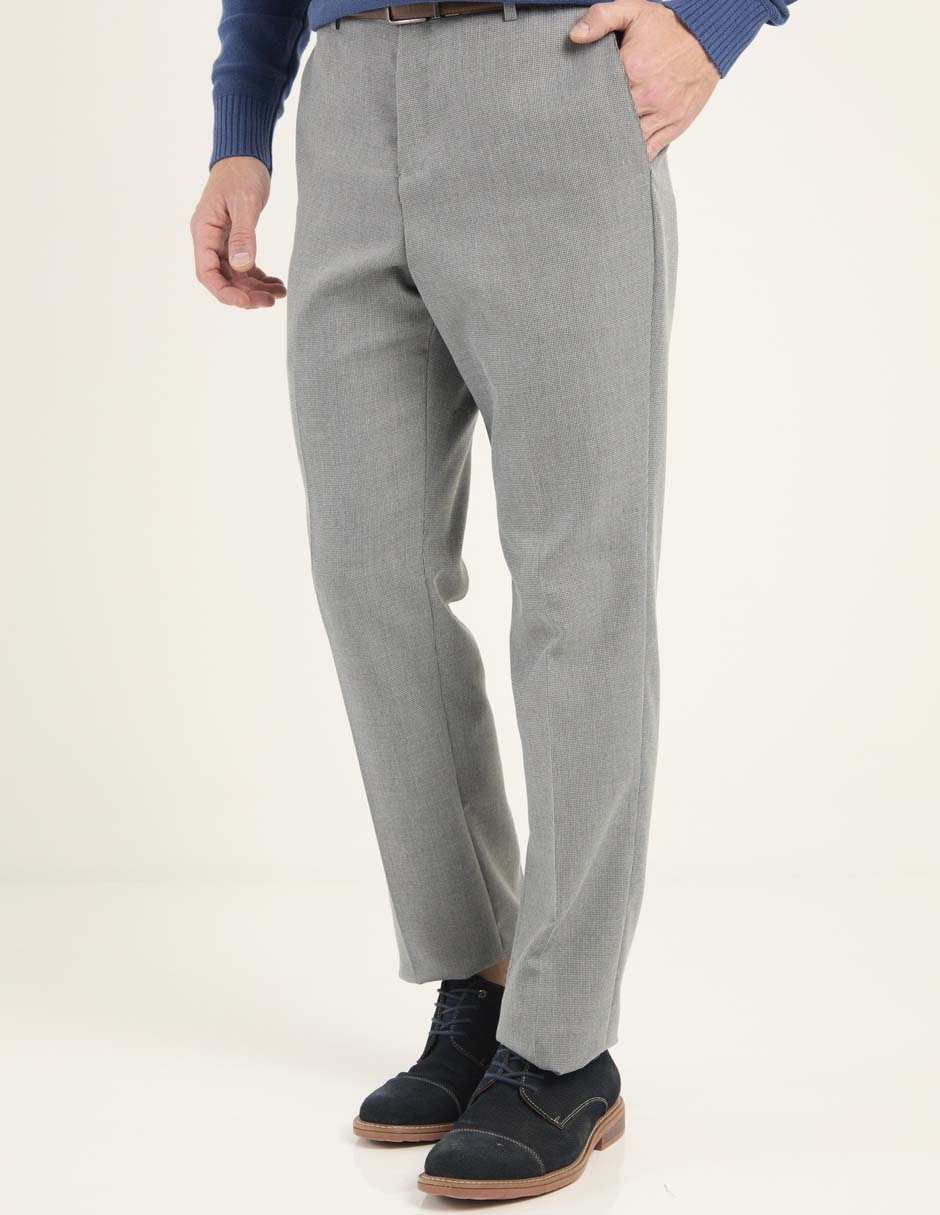 Pantalón de vestir straight de algodón para hombre Pantalón de vestir straight de algodón para hombre