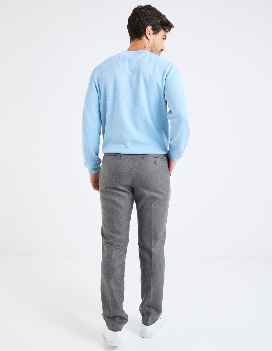 Pantalón de vestir straight de algodón para hombre 2