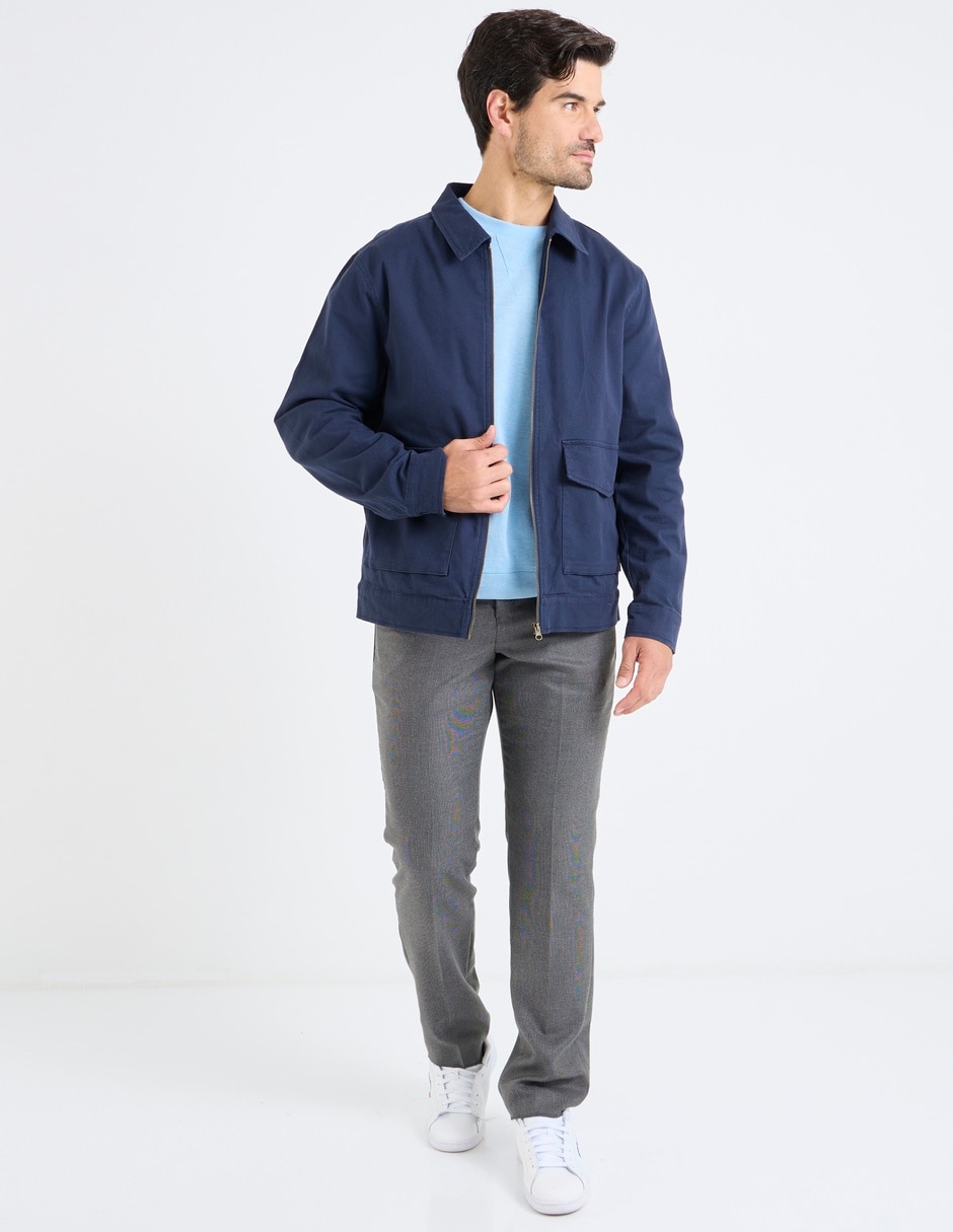 Pantalón de vestir straight de algodón para hombre 3
