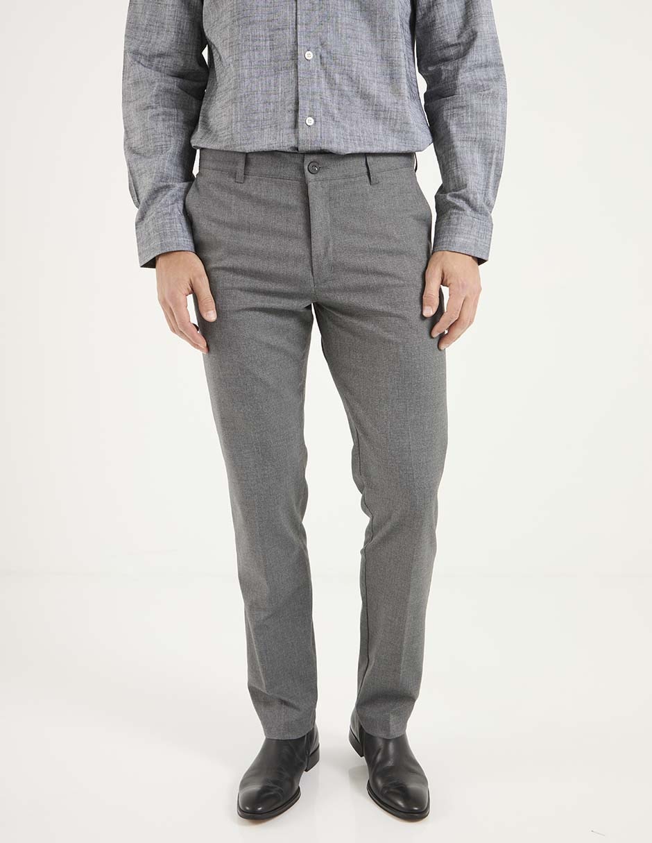 Pantalón recto de algodón para hombre