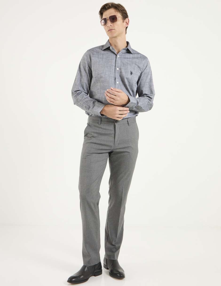 Pantalón recto de algodón para hombre 3