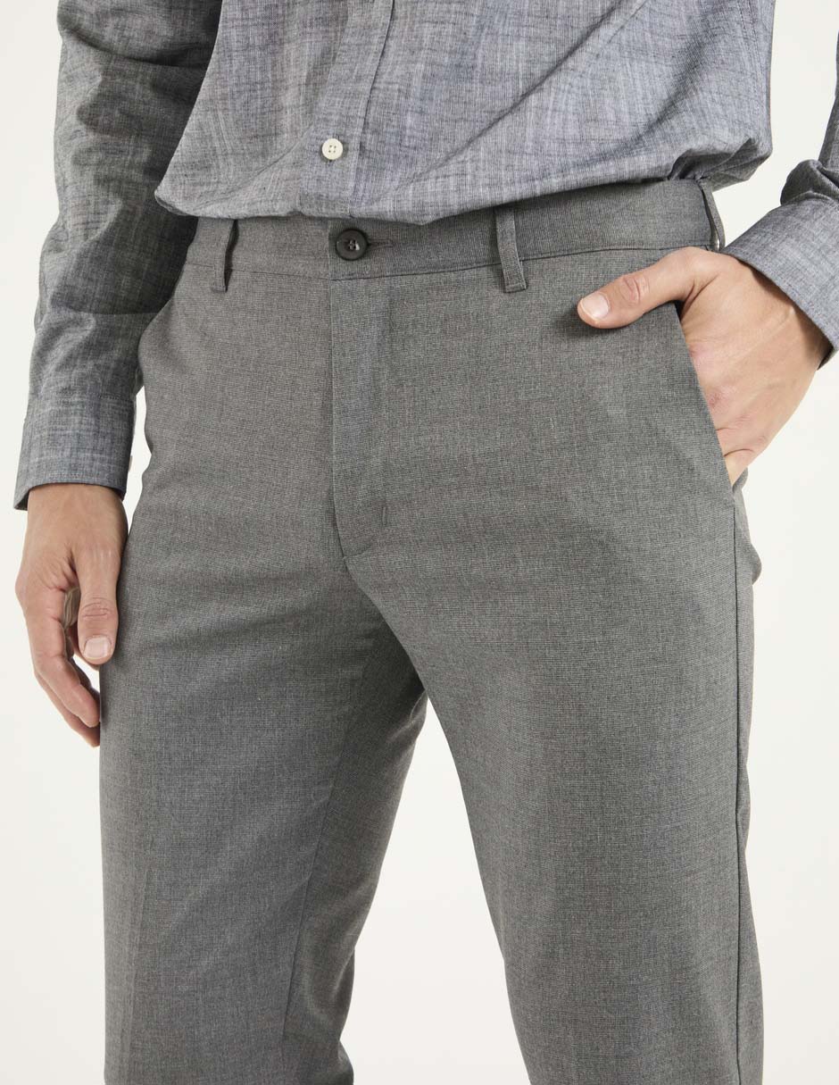 Pantalón recto de algodón para hombre 4