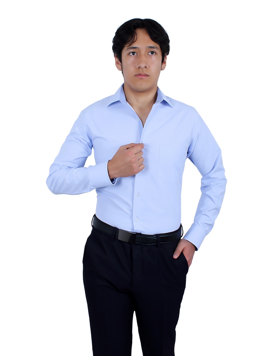 Camisa de vestir manga larga para hombre