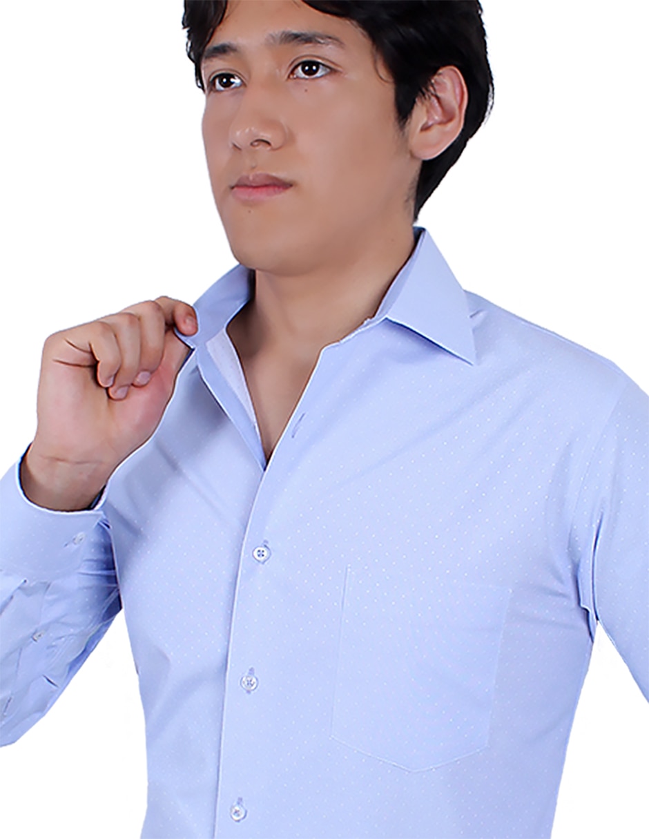 Camisa de vestir manga larga para hombre 4