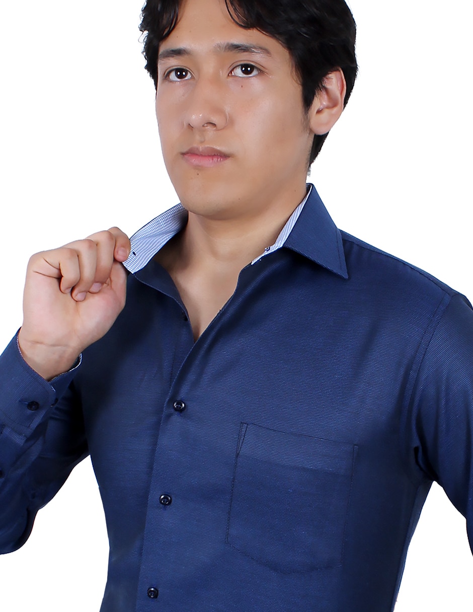 Camisa de vestir manga larga para hombre 4