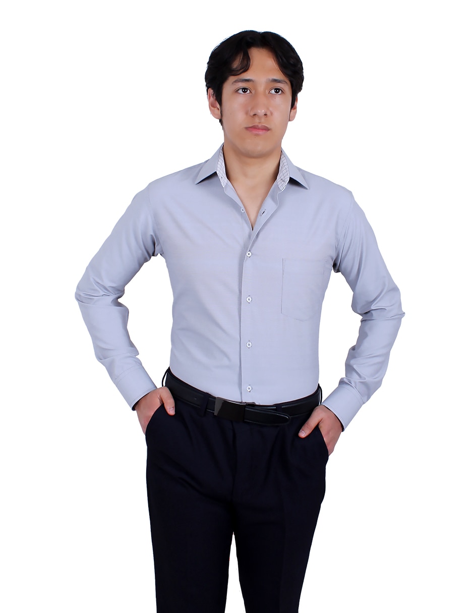 Camisa de vestir manga larga para hombre Camisa de vestir manga larga para hombre