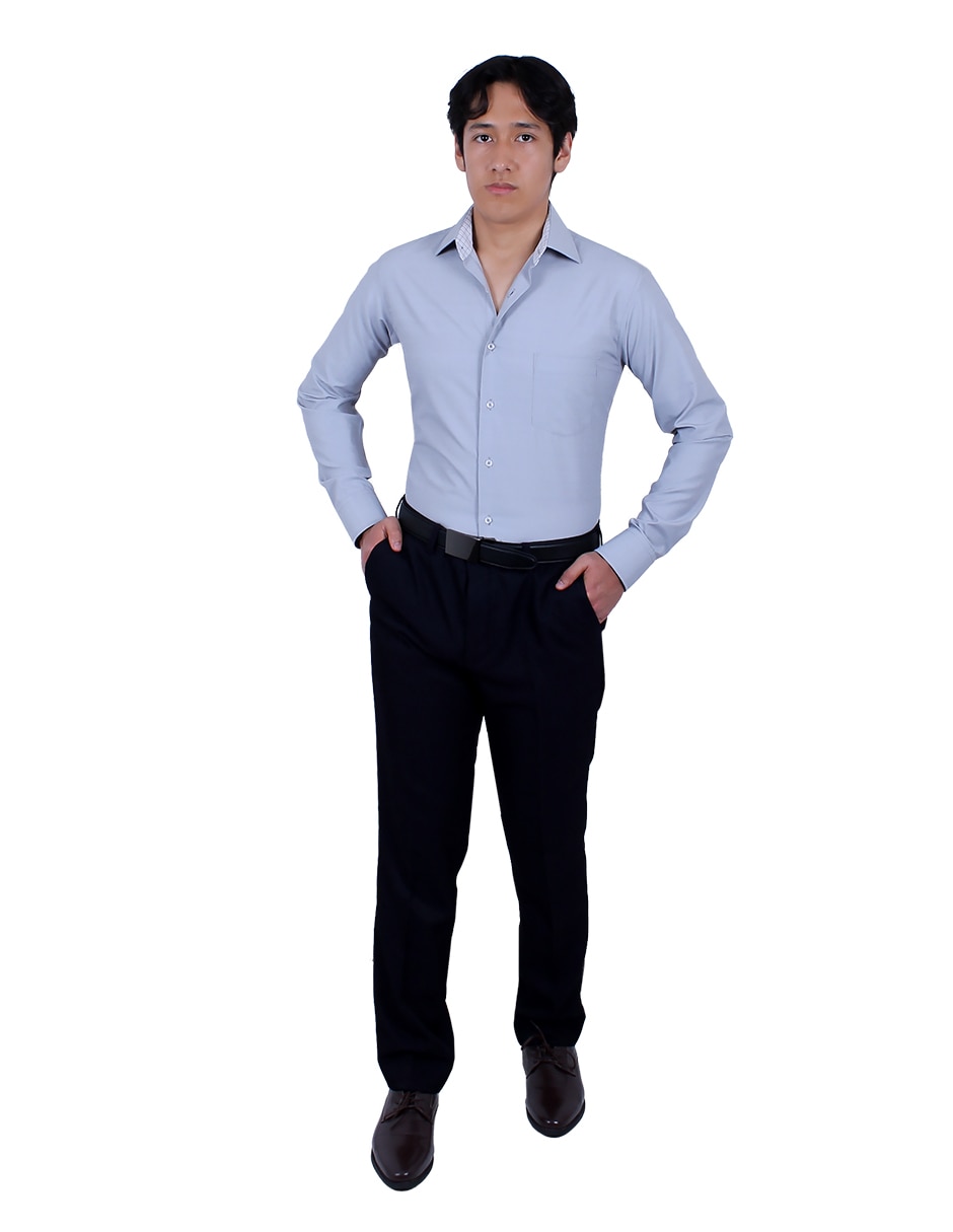 Camisa de vestir manga larga para hombre 2