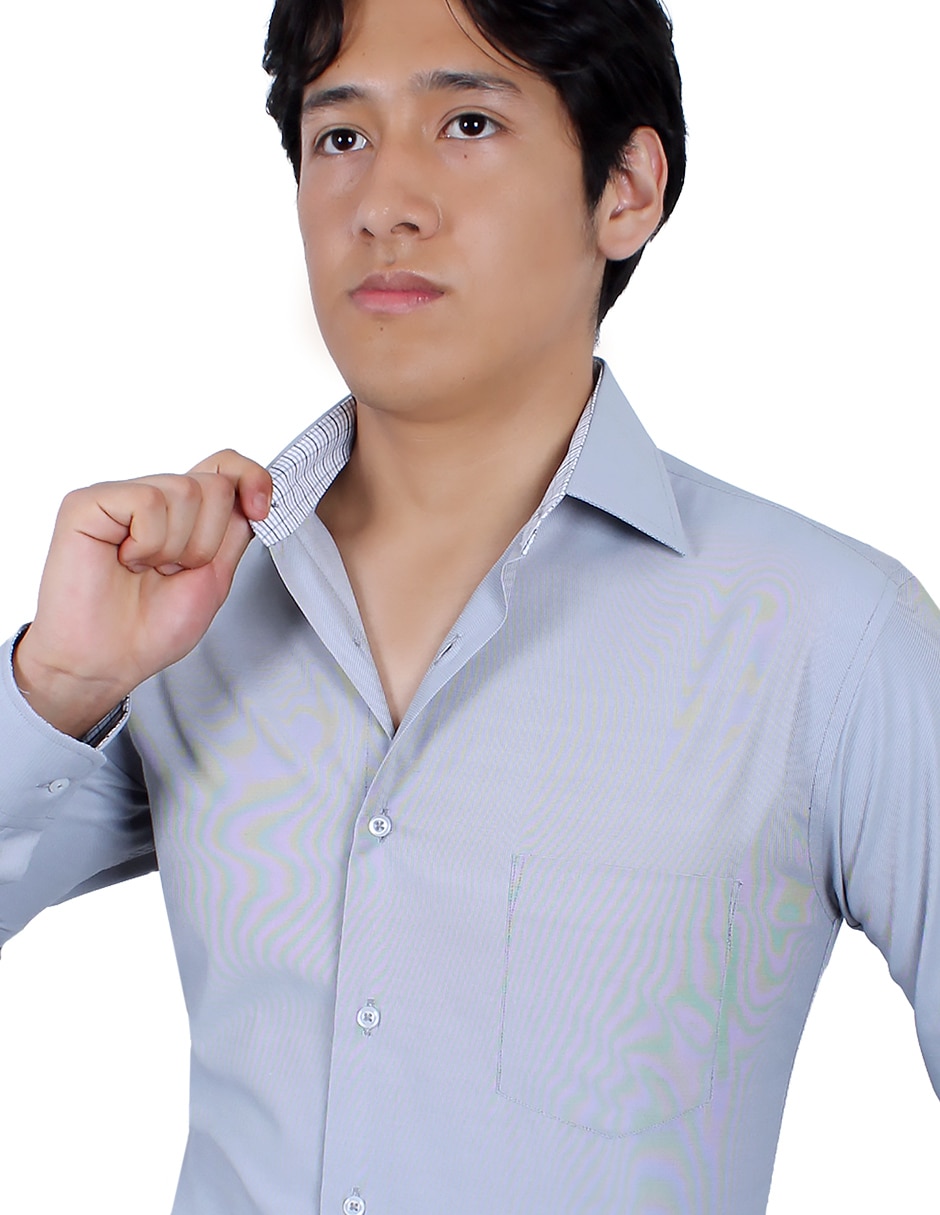 Camisa de vestir manga larga para hombre 4