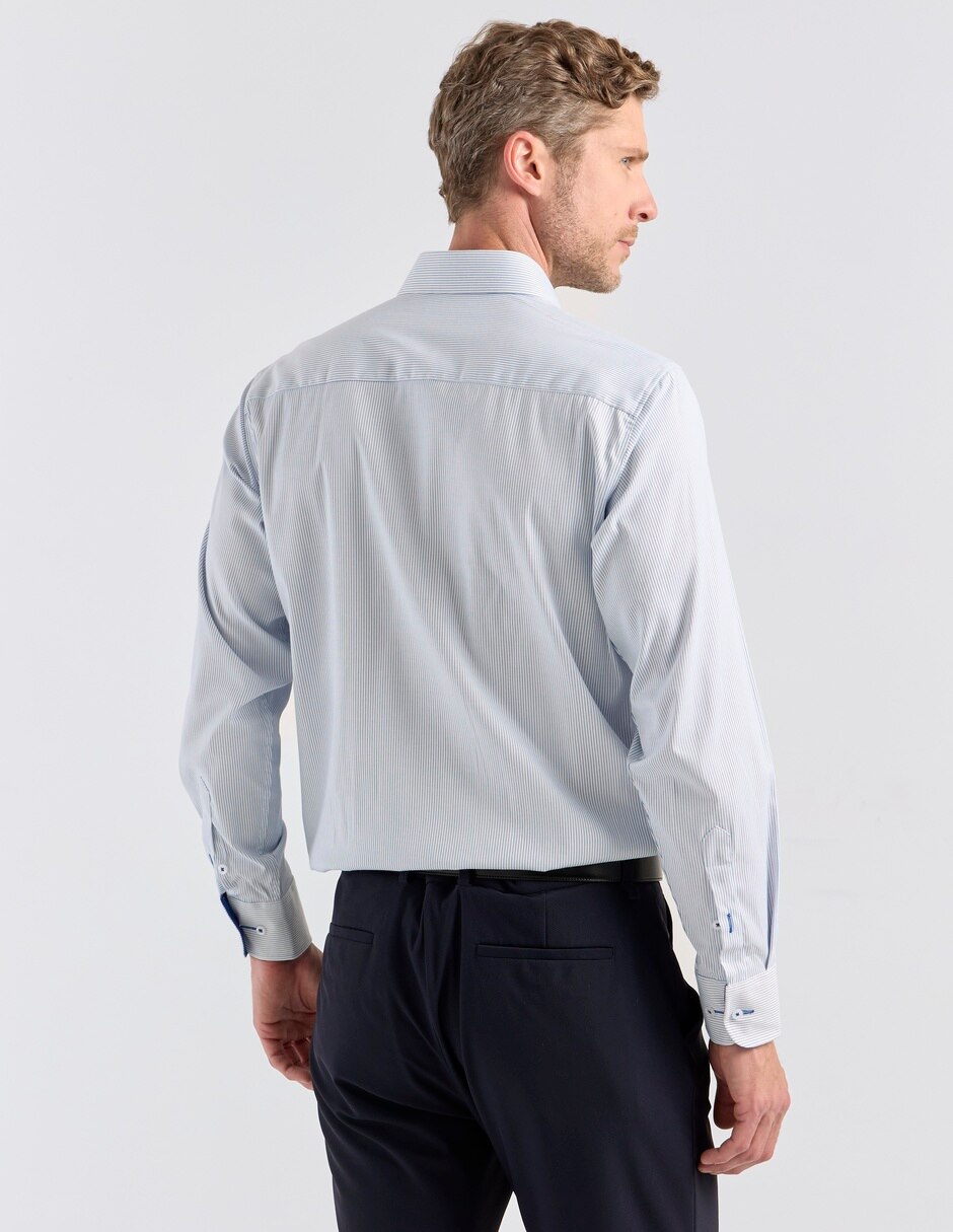 Camisa formal manga larga para hombre 2