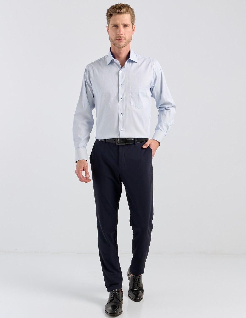 Camisa formal manga larga para hombre 3