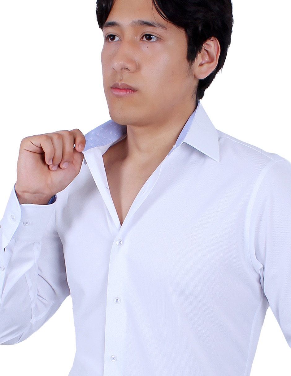 Camisa de vestir manga larga para hombre 4