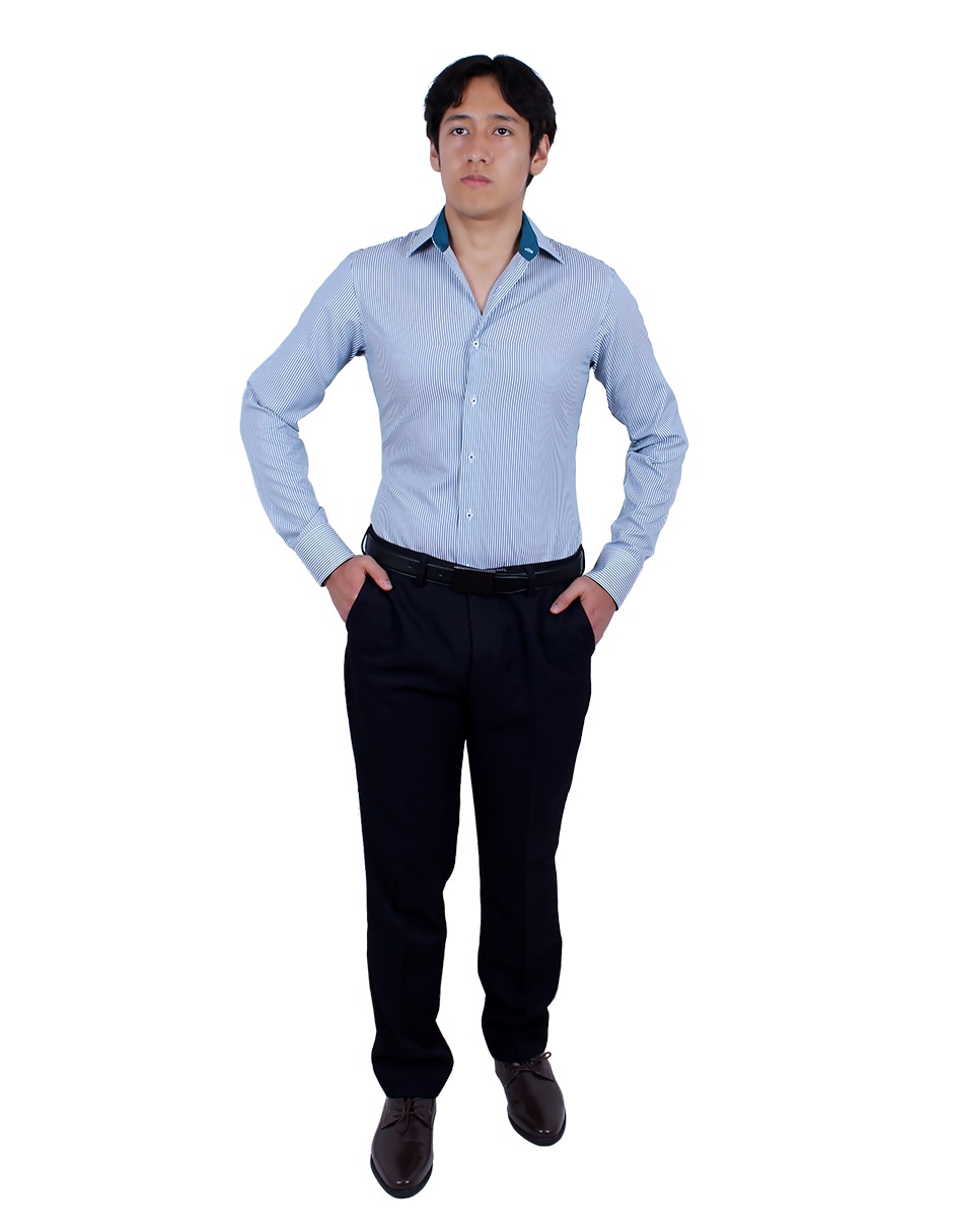 Camisa de vestir manga larga para hombre 2