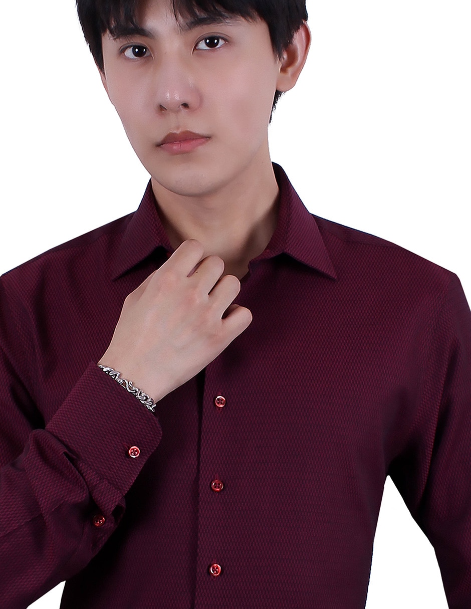 Camisa de vestir manga larga para hombre 4