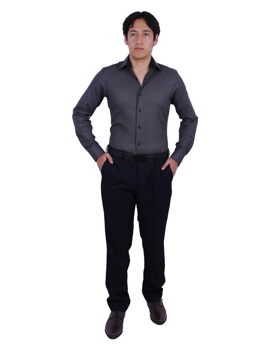Camisa de vestir manga larga para hombre 2