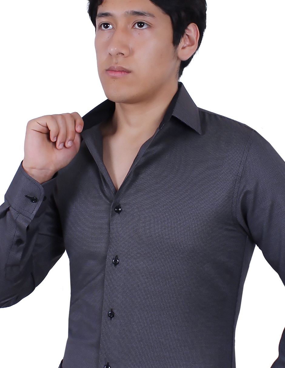 Camisa de vestir manga larga para hombre 4