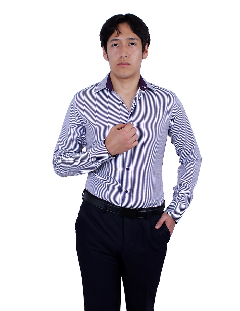 Camisa de vestir manga larga para hombre Camisa de vestir manga larga para hombre