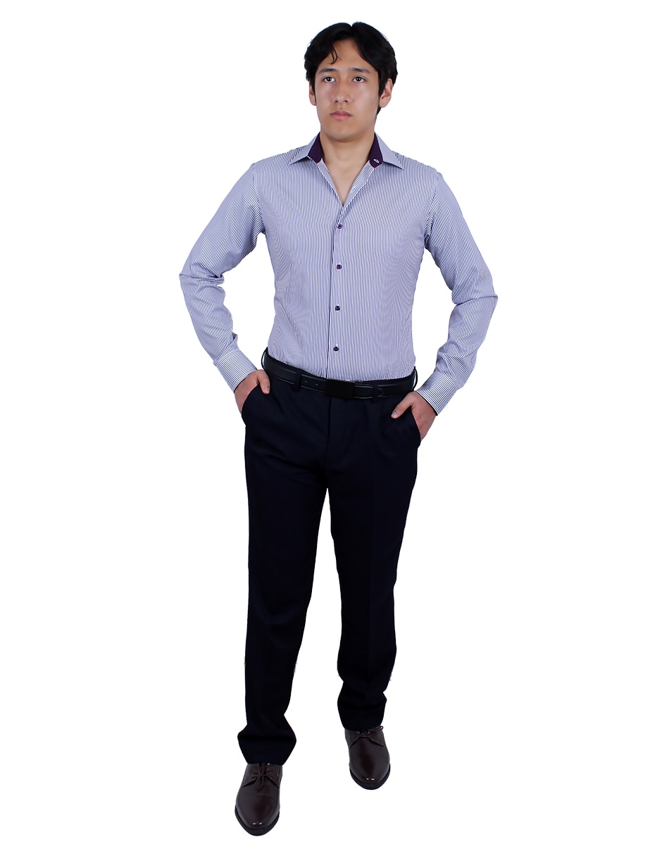 Camisa de vestir manga larga para hombre 2