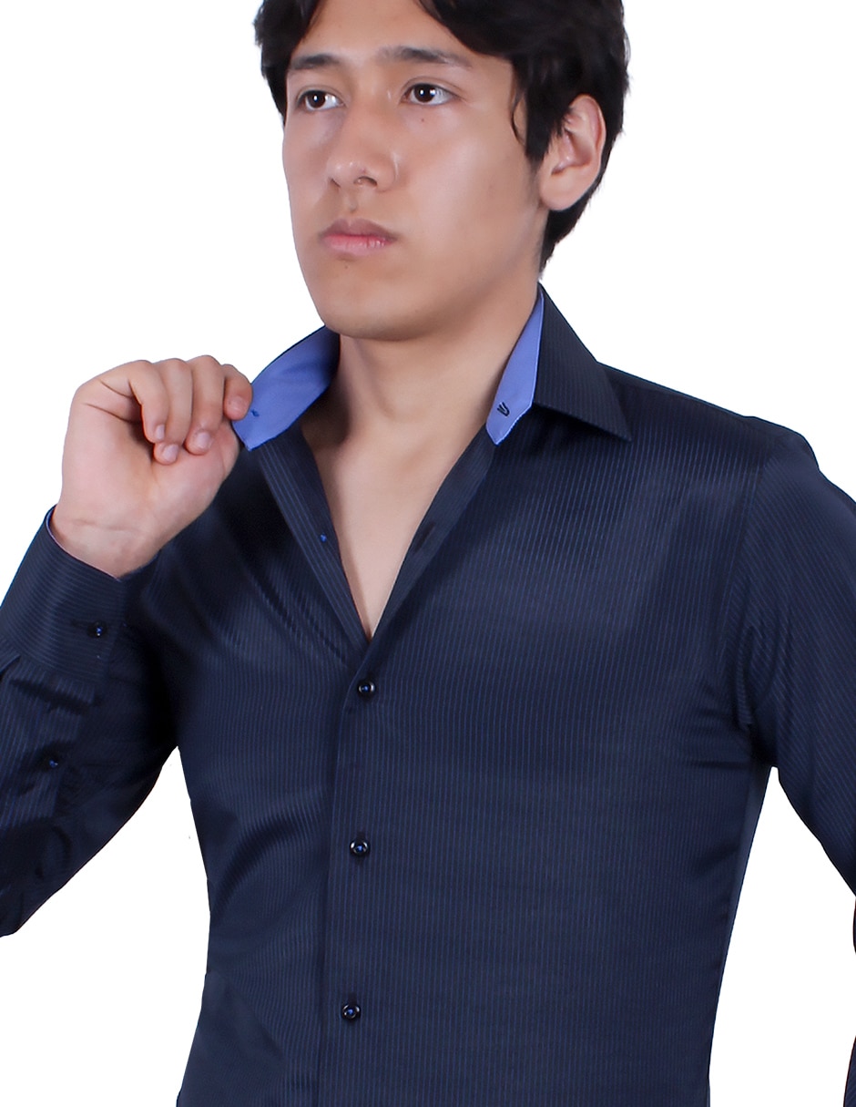 Camisa de vestir manga larga para hombre 4