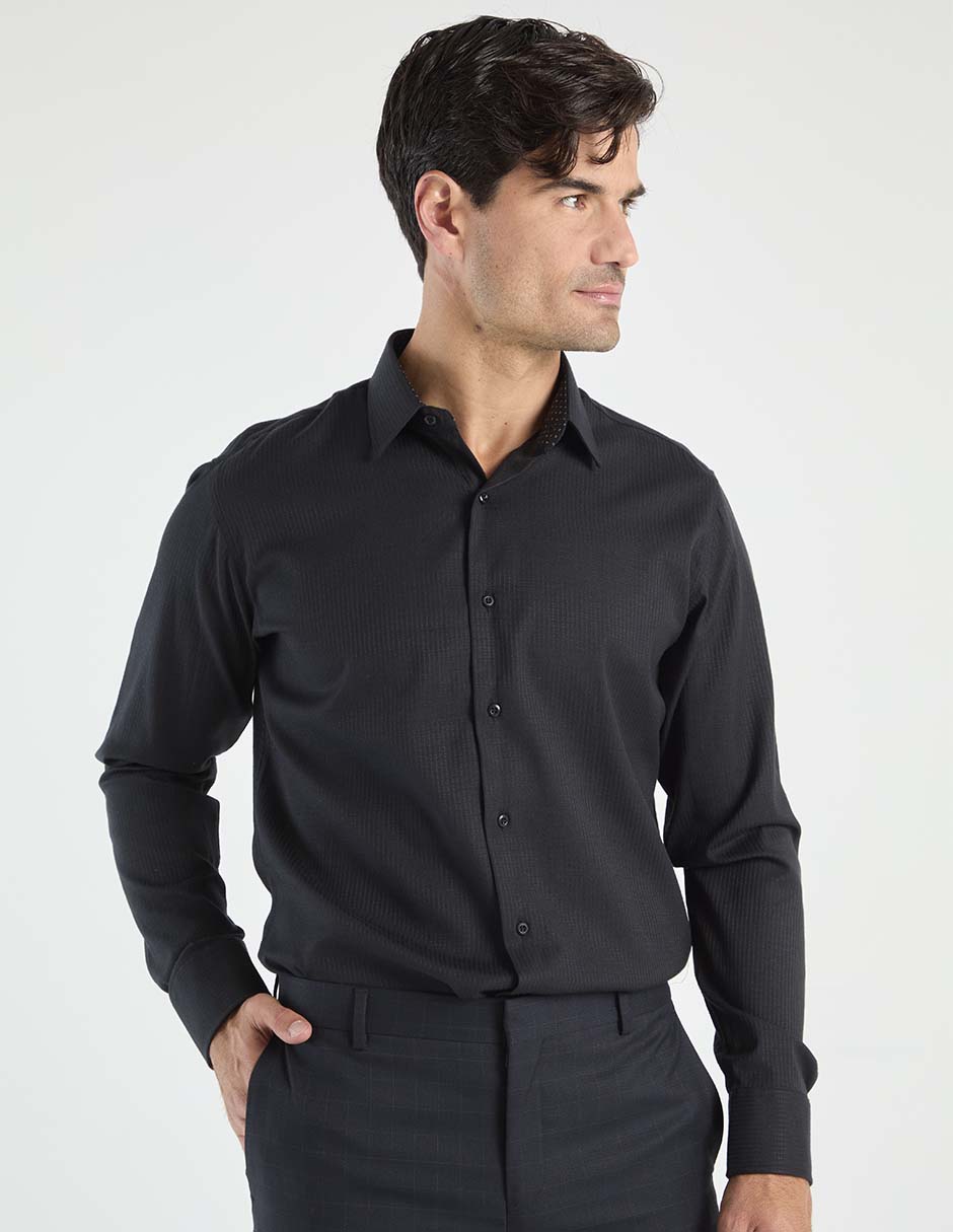 Camisa de vestir manga larga para hombre
