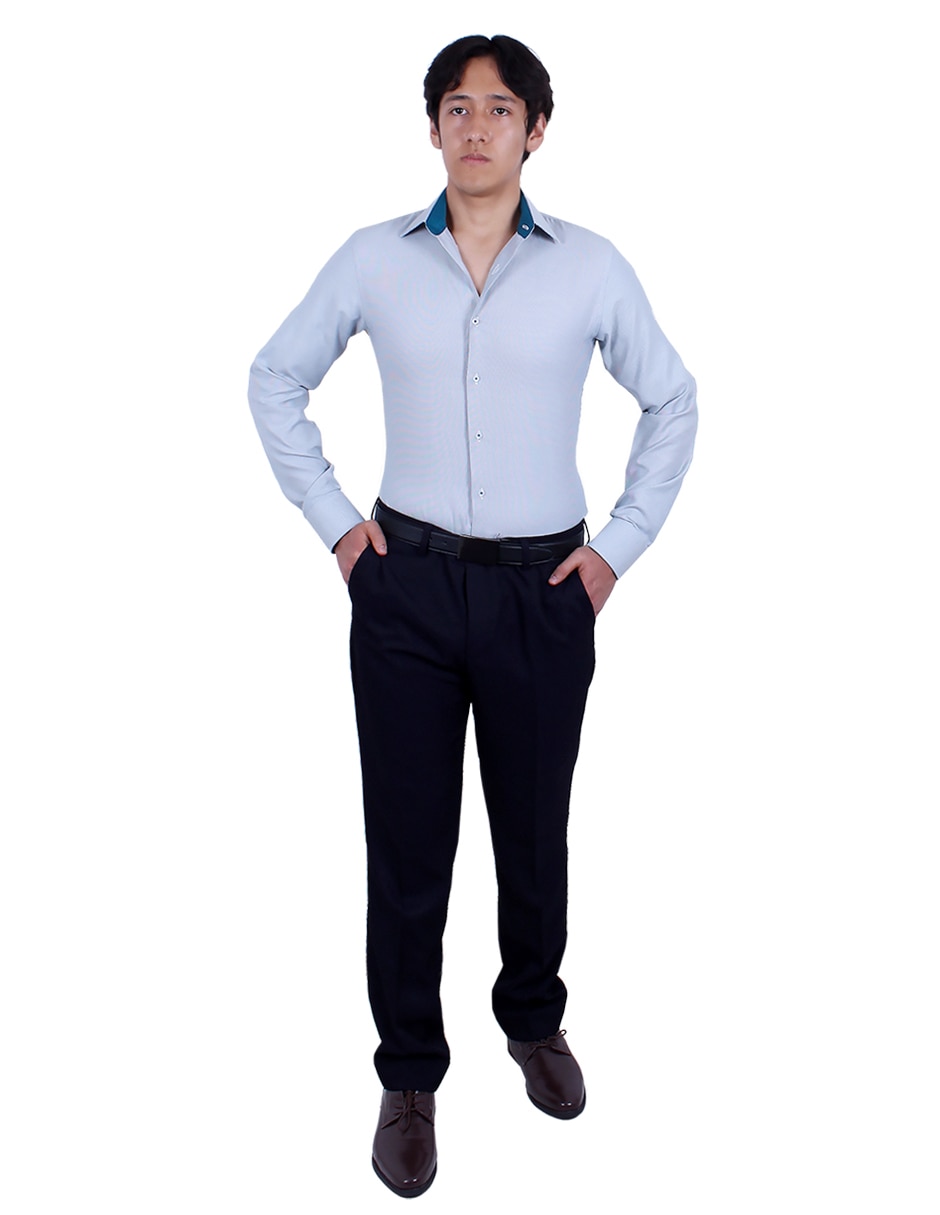 Camisa de vestir manga larga para hombre 2