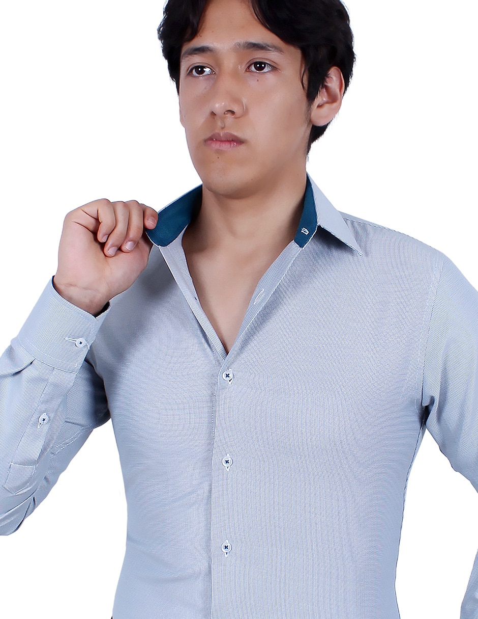Camisa de vestir manga larga para hombre 4