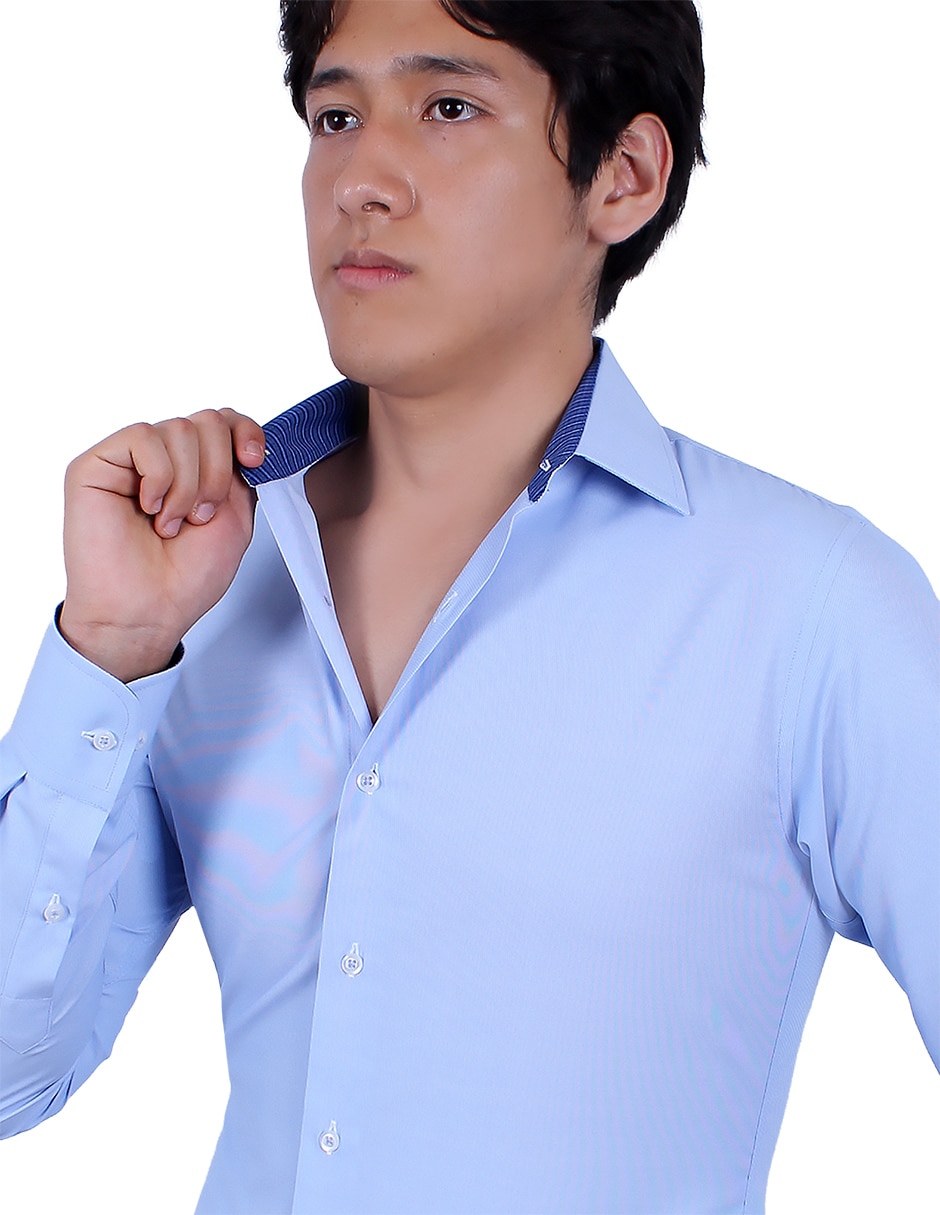 Camisa de vestir manga larga para hombre 4