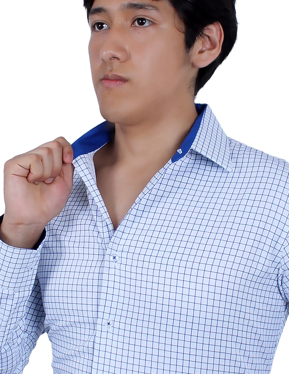 Camisa de vestir manga larga para hombre 4