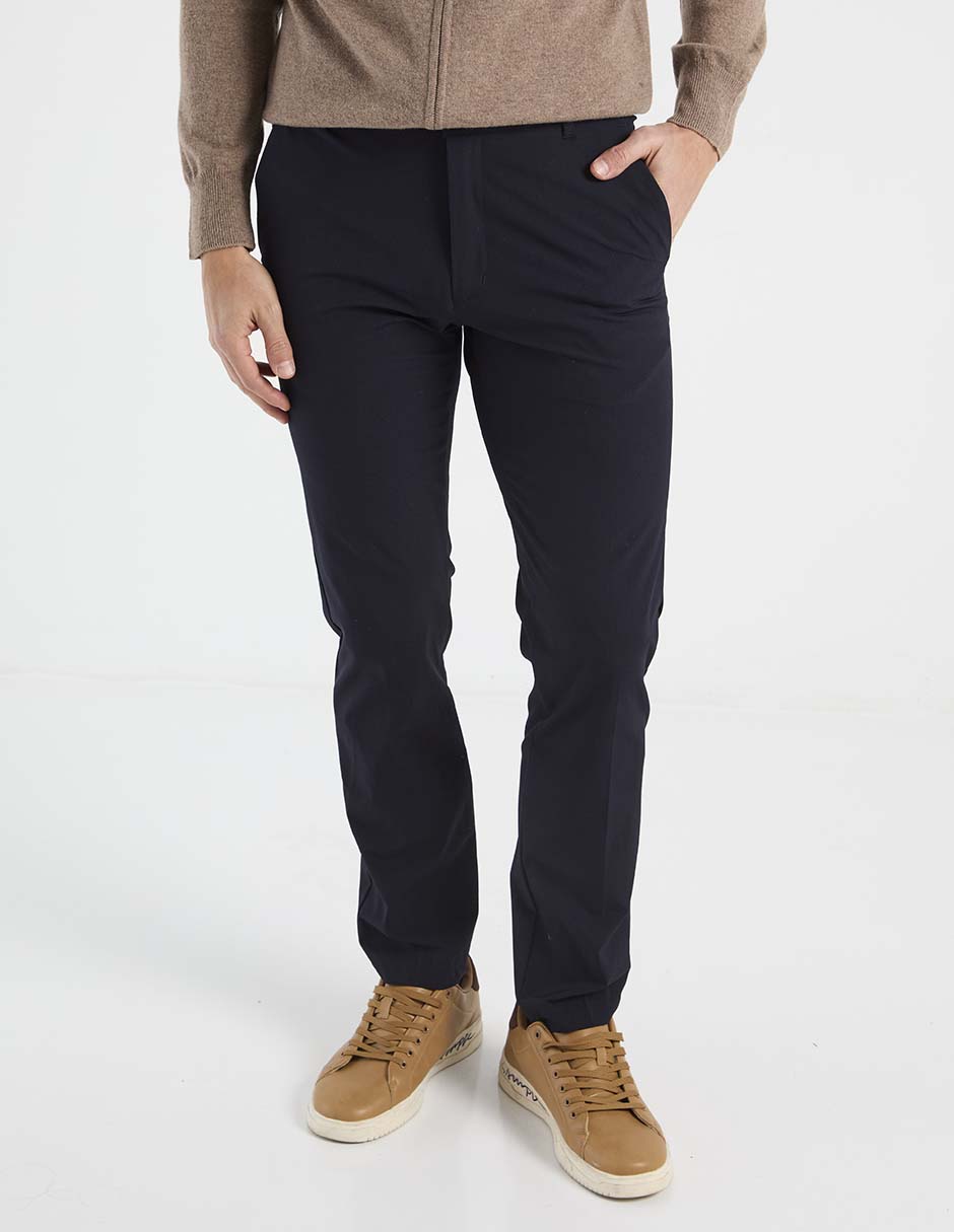 Pantalón casual regular de algodón para hombre