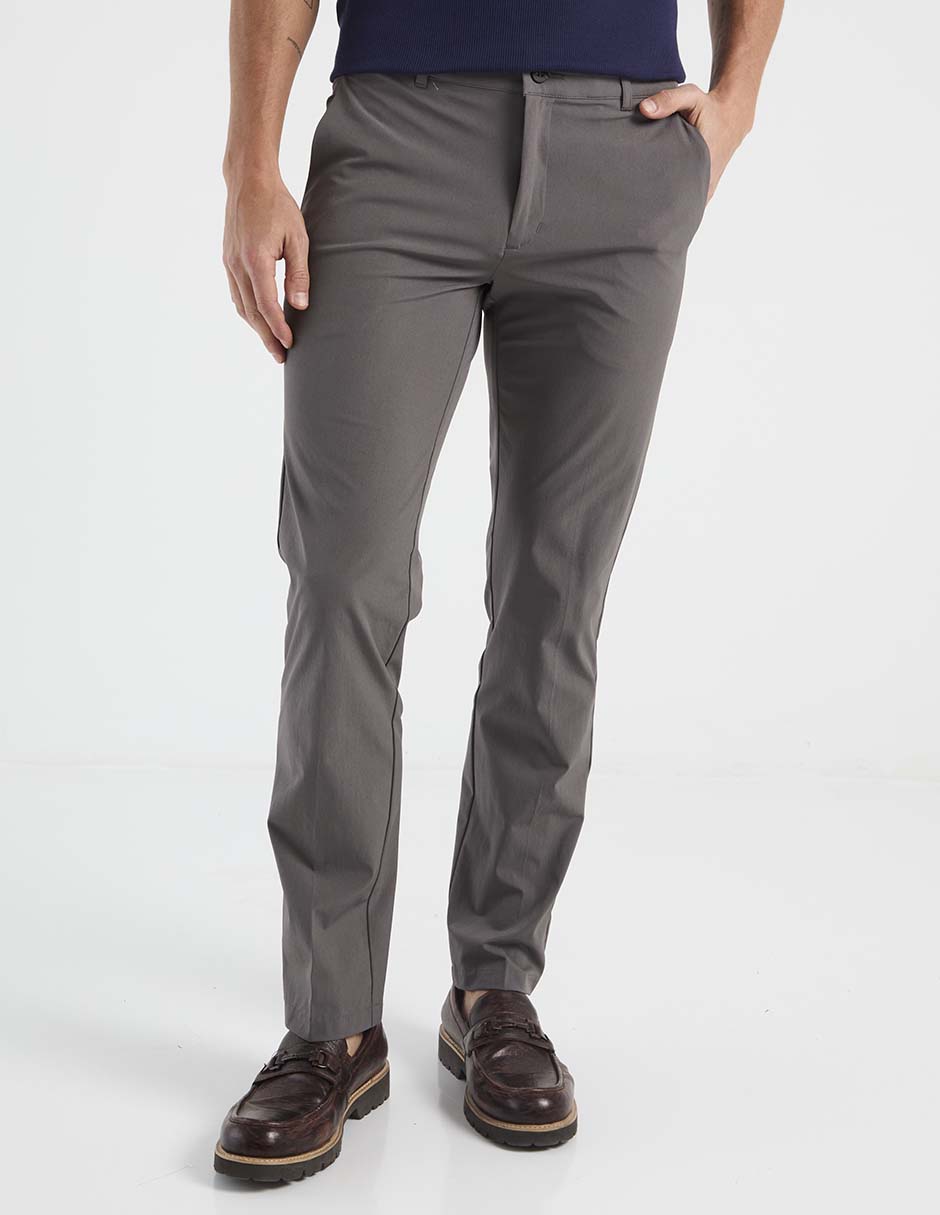 Pantalón casual regular de algodón para hombre