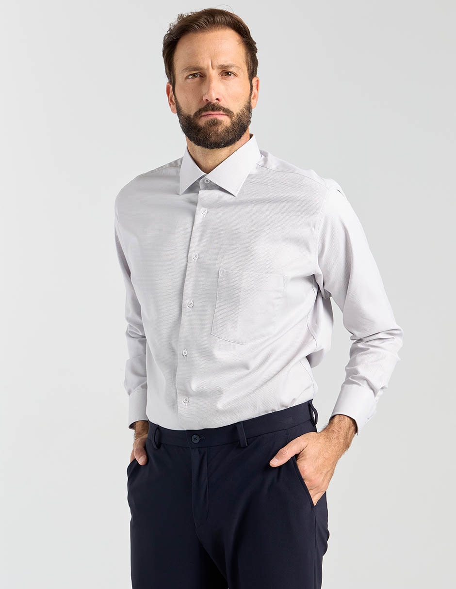 Camisa de vestir manga larga para hombre
