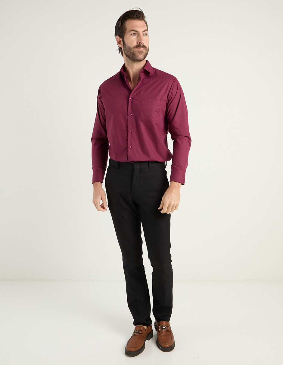 Camisa casual manga larga para hombre 2