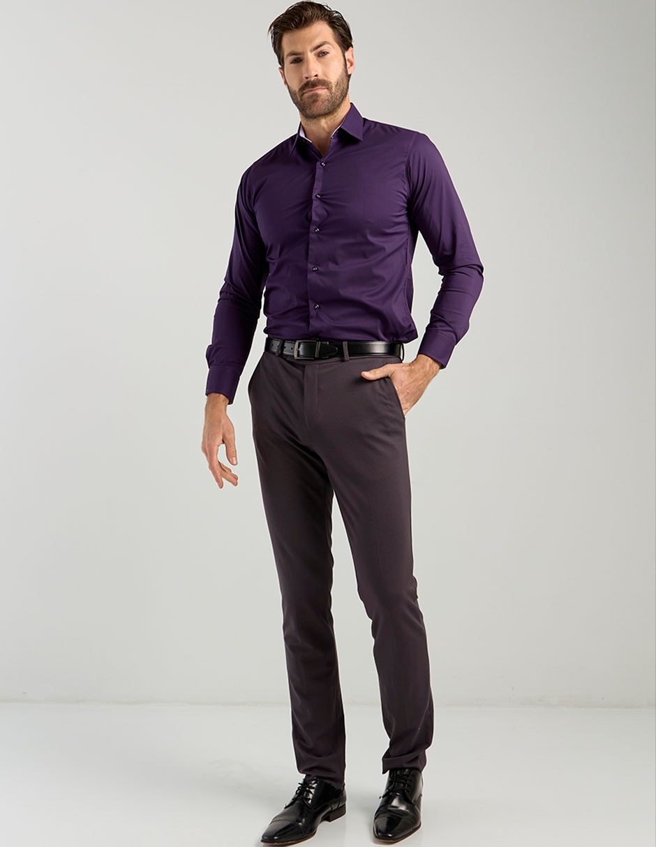 Camisa de vestir manga larga para hombre 3