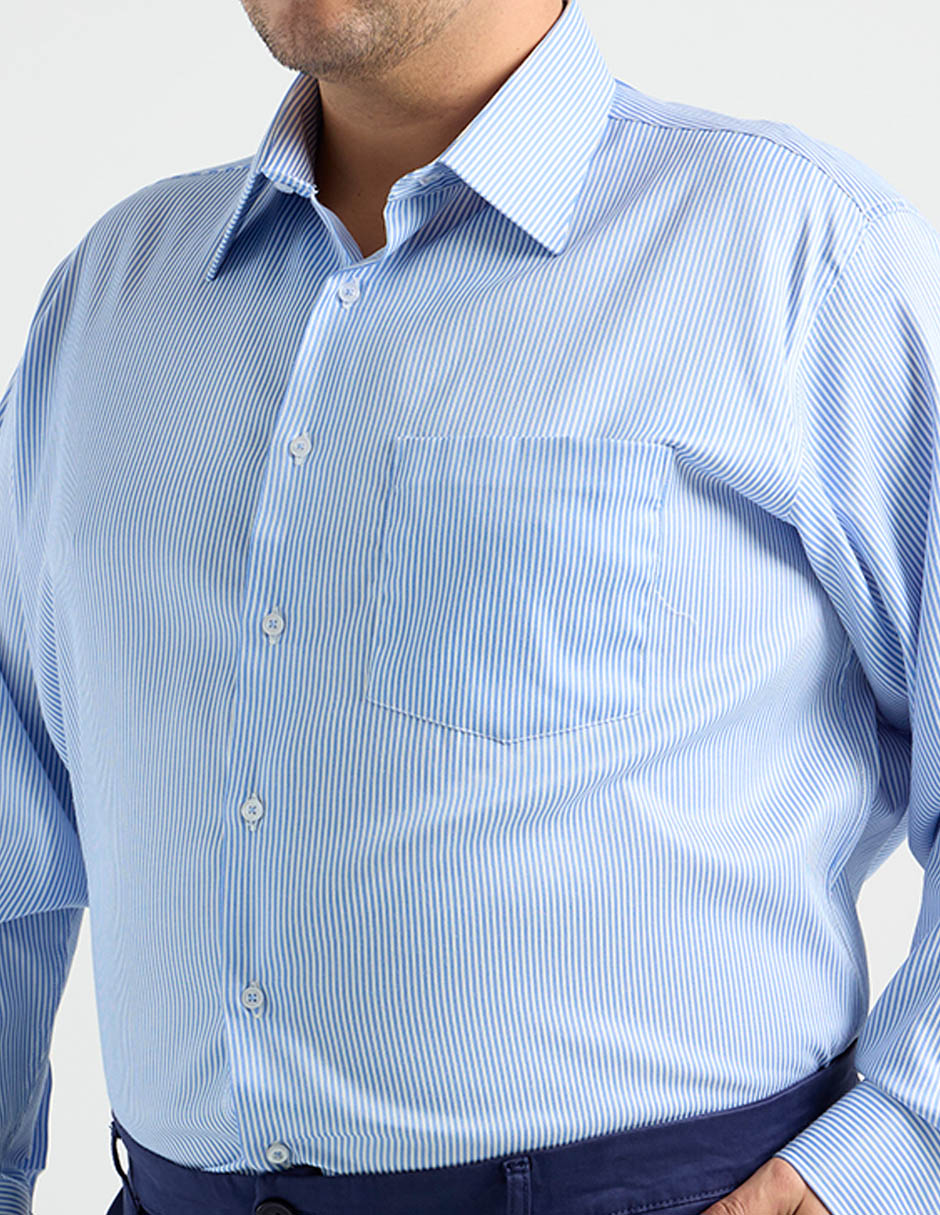 Camisa formal manga larga para hombre 5