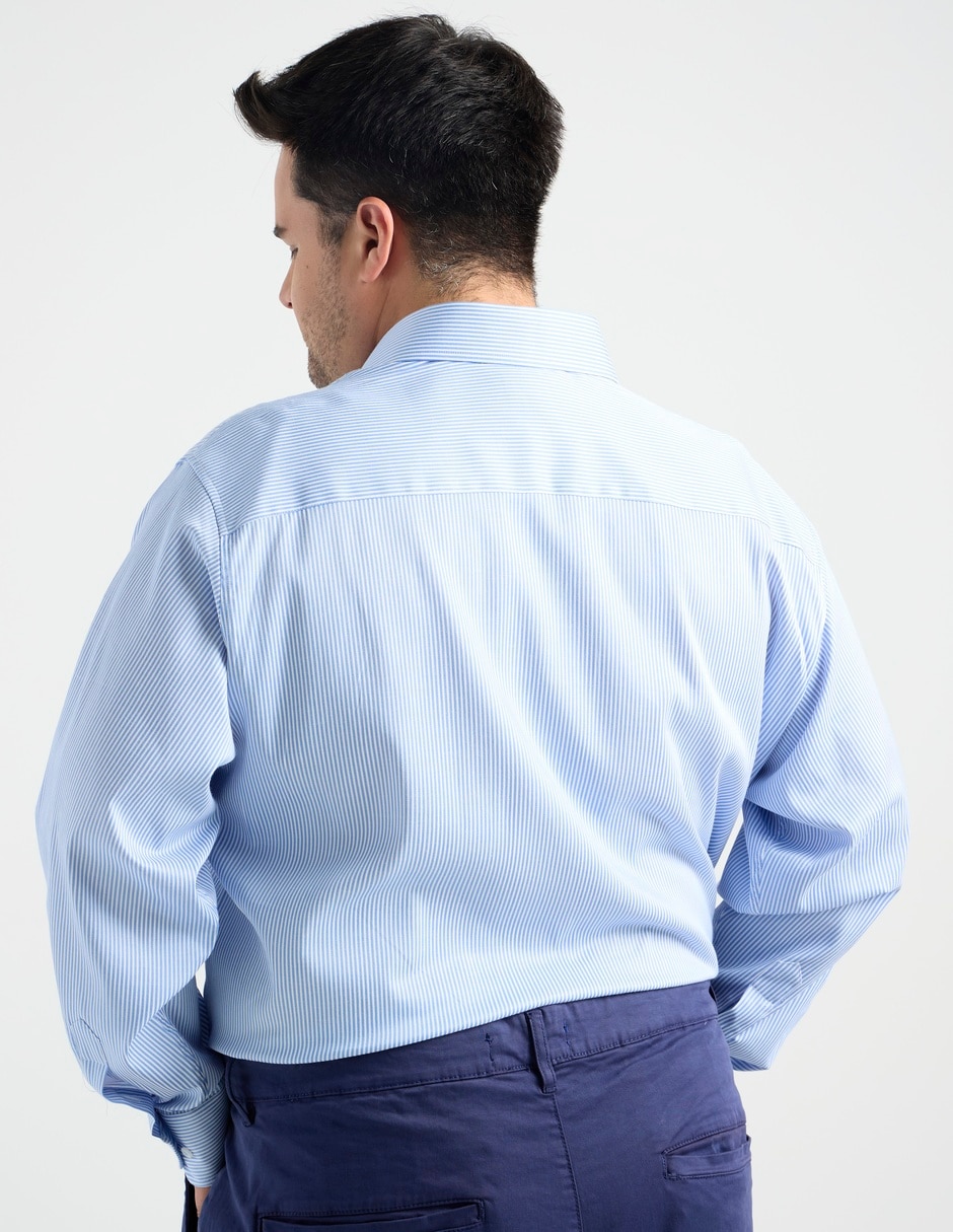 Camisa formal manga larga para hombre 6