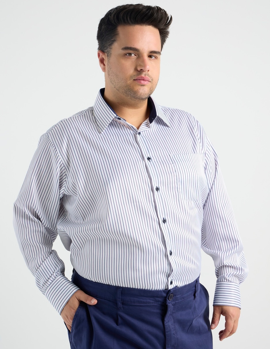 Camisa formal manga larga para hombre