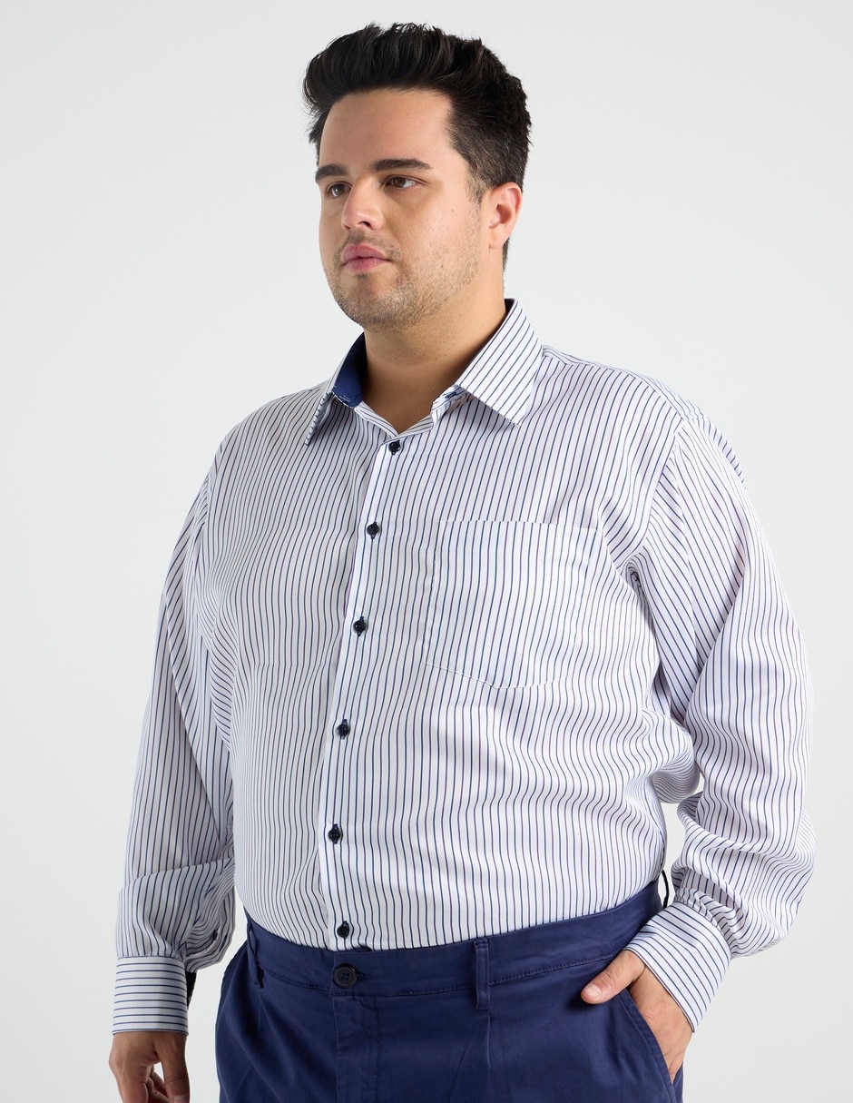 Camisa formal manga larga para hombre 2
